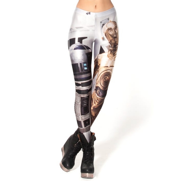 Blackmilk Pants - 🥰Blackmilk L, Star Wars Artoo & Threepio Leggings
